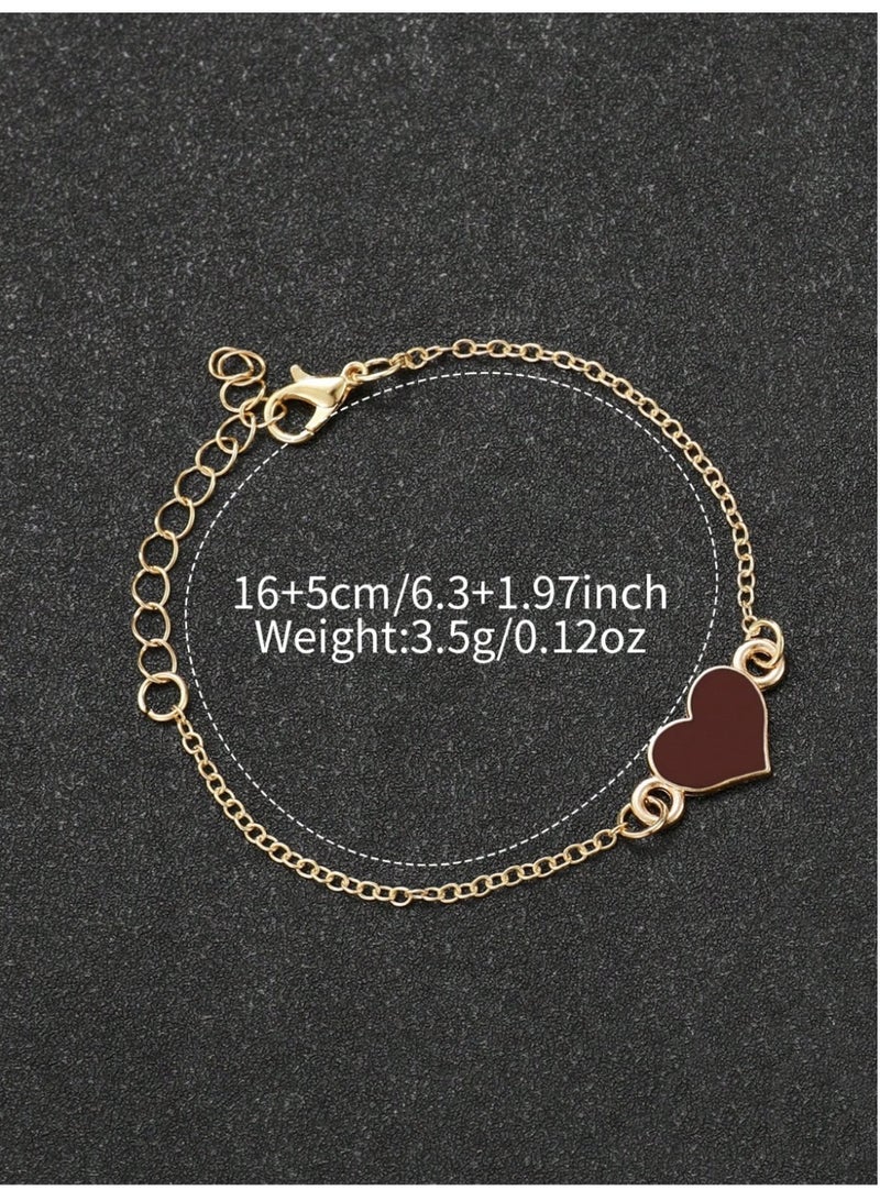 طقم ساعة نسائية أنيقة مع إسوارة بتصميم أنثوي كلاسيكي - Image 3